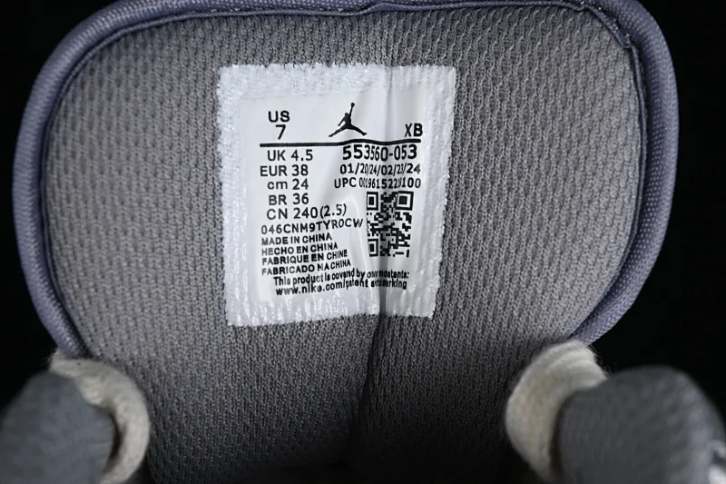 All categories Air Jordan Jordan series basketball shoes Air Jordan 1 Low Air Jordan 1 Low AJ1 Joe 1 Panda Prank Modern Wei Realm Gray Series Perseverance Flower Low-top cultural casual sneakers 553560-053